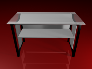 informa glass table Modèle 3D