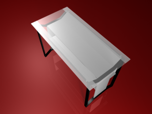 informa glass table 3Dモデル