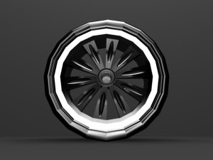 simple car wheel Model 3D