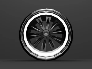 simple car wheel 3D Model