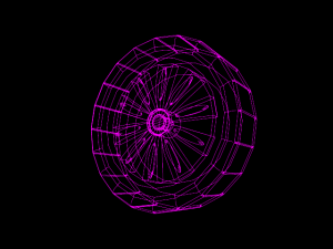 simple car wheel Model 3D