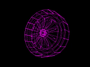 simple car wheel 3D Model