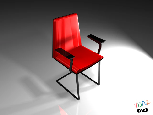 krzesło robocze Model 3D .c4d .max .obj .3ds .fbx .stl .blend 
