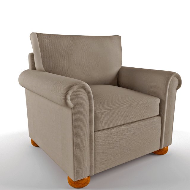 armcair 3D 模型 .c4d .max .obj .3ds .fbx .stl .blend 