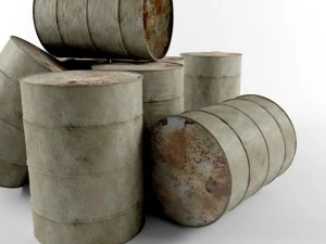 old barrel 3D Model
