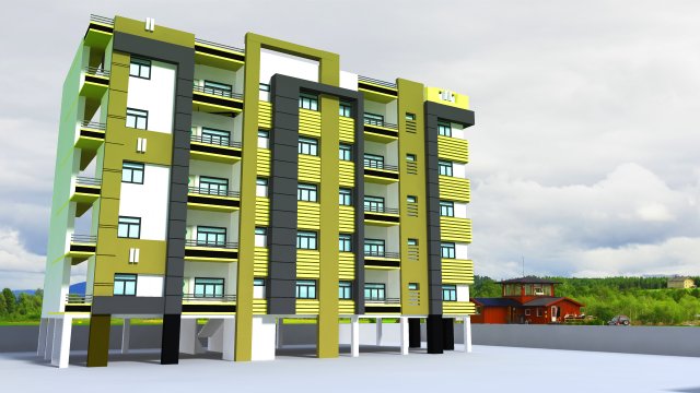 housing apartment 3D 모델 .c4d .max .obj .3ds .fbx .stl .blend 