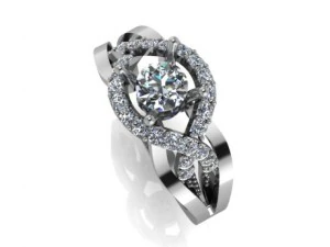 jewelry wedding ring 2 3D Model