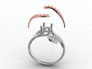 fashion solitaire ring 1 3D Model