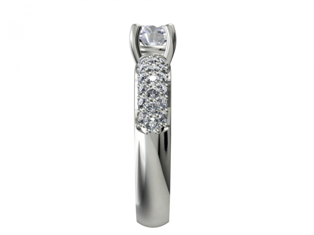 jewelry solitaire band ring 3Dモデル .c4d .max .obj .3ds .fbx .stl .blend 