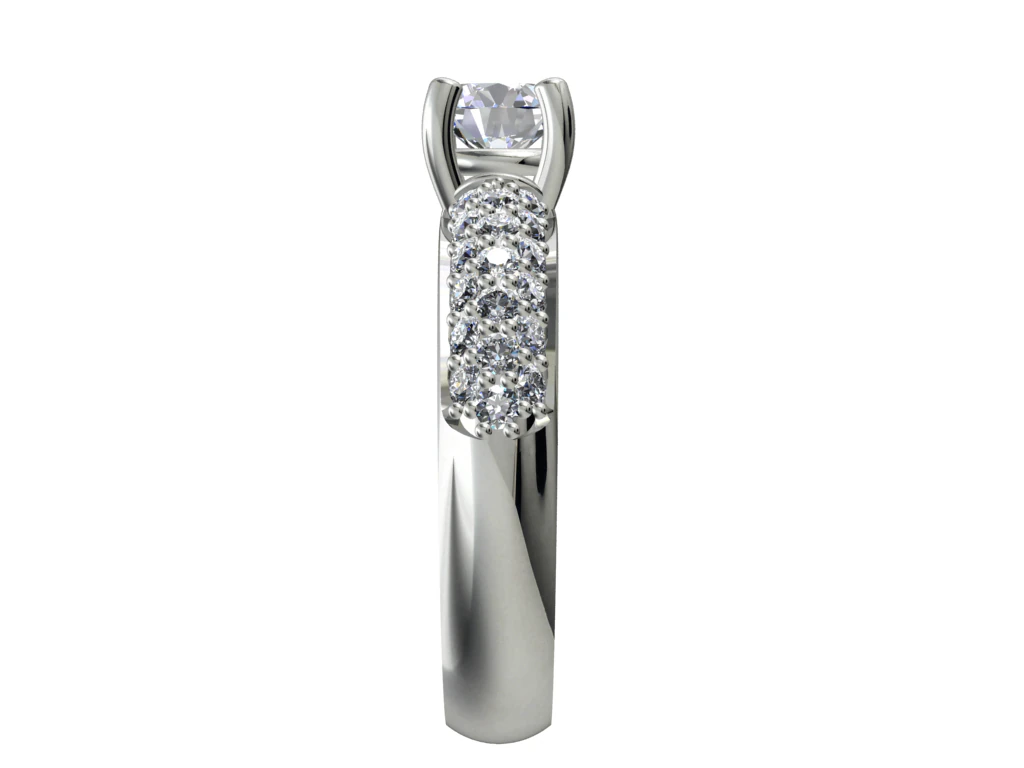 jewelry solitaire band ring 3D Model .c4d .max .obj .3ds .fbx .stl .blend 