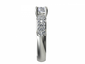 jewelry solitaire band ring Modello 3D