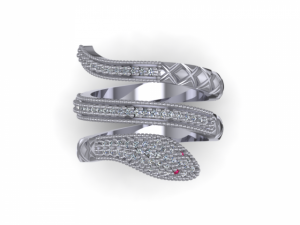 snake fashion ring 3D Model