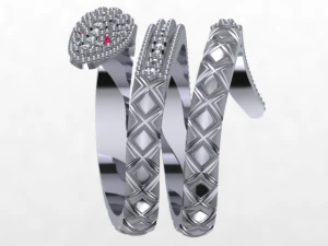 snake fashion ring 3D Model