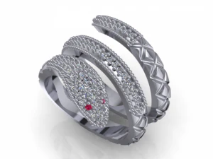 snake fashion ring 3D Model