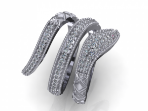 snake fashion ring 3D Model