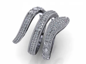 snake fashion ring 3D Model