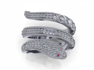 snake fashion ring 3D Model