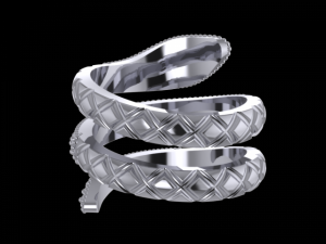 snake fashion ring 3D Model