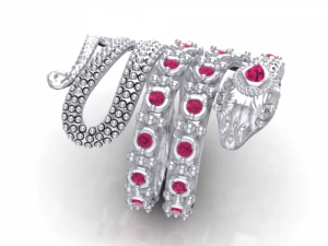 змея парамодное кольцо 3D Модель