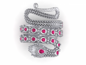 snake parafashion ring Modèle 3D
