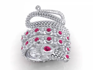 snake parafashion ring 3D Model