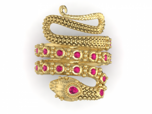 snake parafashion ring Modèle 3D