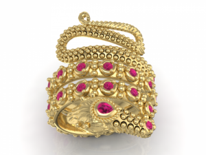 snake parafashion ring Modèle 3D