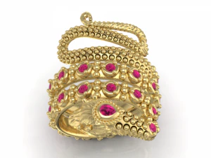 snake parafashion ring 3D Model
