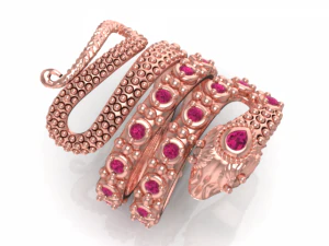 snake parafashion ring 3D Model