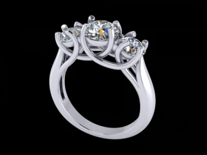 pierścionek z biżuterią Model 3D