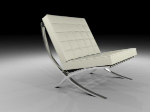barselona chair Modello 3D