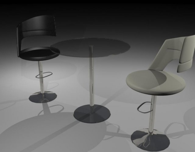 cheirs for cafe Modello 3D .c4d .max .obj .3ds .fbx .stl .blend 