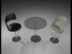 cheirs for cafe Modello 3D