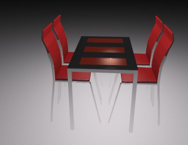 cheirs for cafe 3D 모델 .c4d .max .obj .3ds .fbx .stl .blend 