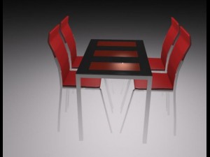 cheirs for cafe Modello 3D