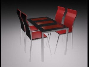 cheirs for cafe 3D 모델