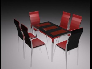 cheirs for cafe 3D 모델