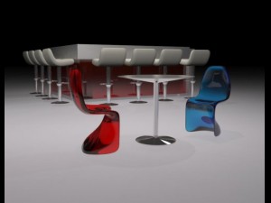furniture for bars Modelo 3D