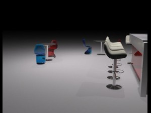 furniture for bars Modelo 3D