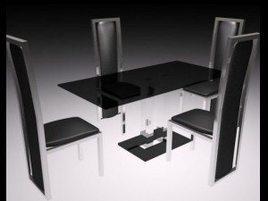 furniture for cafe Modello 3D
