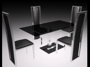 m&oacute;veis para caf&eacute; Modelo 3D