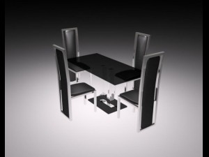 furniture for cafe Modelo 3D