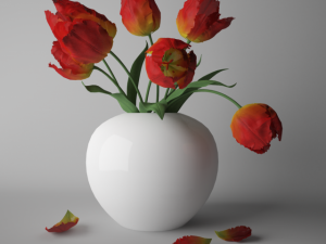 bouquet of tulips Modèle 3D