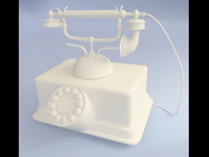 old phone apparatus 3D Model