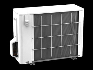 mitsushito air conditioner outside block Model 3D