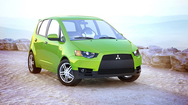 mitsubishi colt Modello 3D .c4d .max .obj .3ds .fbx .stl .blend 