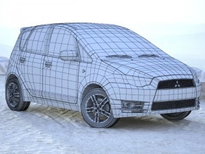 mitsubishi colt Modello 3D