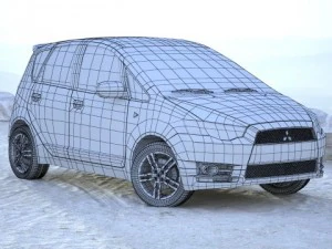 mitsubishi colt 3D Model