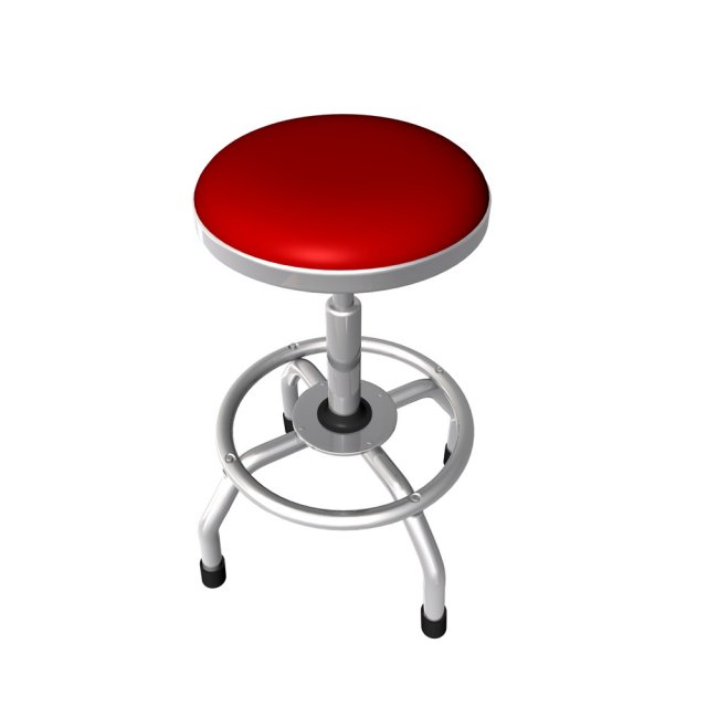 stool chrome Modèle 3D .c4d .max .obj .3ds .fbx .stl .blend 