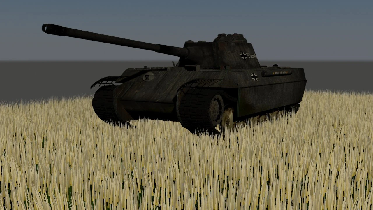 panzerkampswagen v panther 3D Model .c4d .max .obj .3ds .fbx .stl .blend 